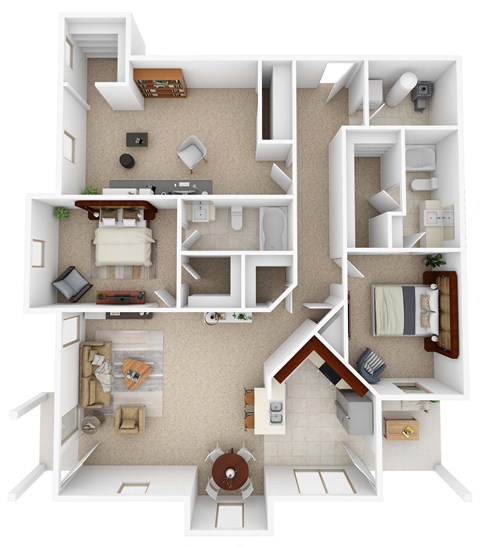 3801 So. Water Tower Place 1-3 Beds Apartment for Rent - Photo Gallery 38